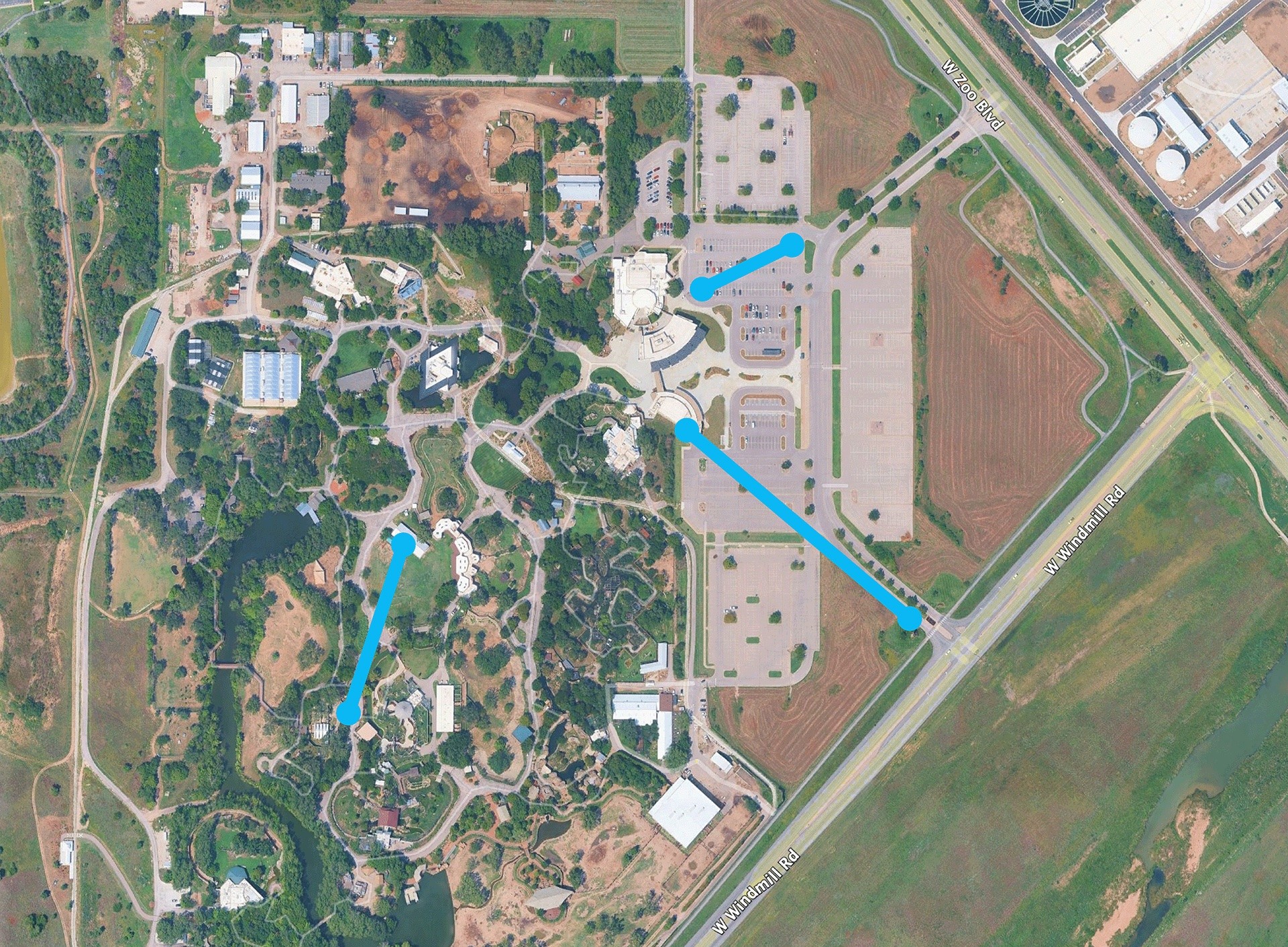 Sedgwick County Zoo deployment topology map